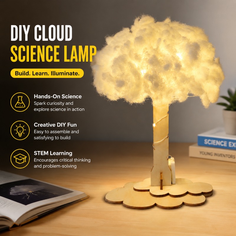 DIY Cloud Lamp Science Experim - огляд і ціна Science Project Toys Making