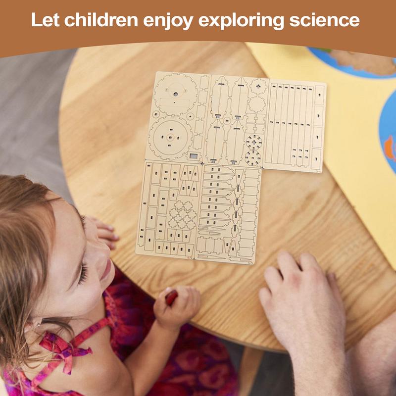 Wooden Satellite Model Making  - огляд і ціна Science Project Toys Making